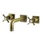 Kingston Brass KS6123BEX Two-Handle Wall Mount Bathroom Faucet, Antique Brass KS6123BEX - alternate 1